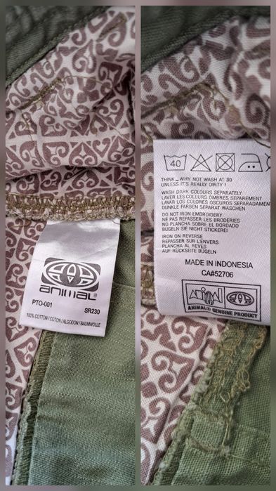 Animal męskie spodenki bojówki L