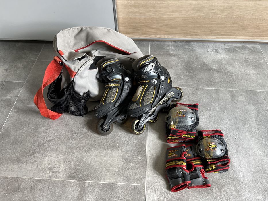 Rolki regulowane 30-34 plus ochraniacze i torba
