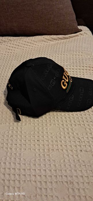 Czapeczka w stylu gucci czarna