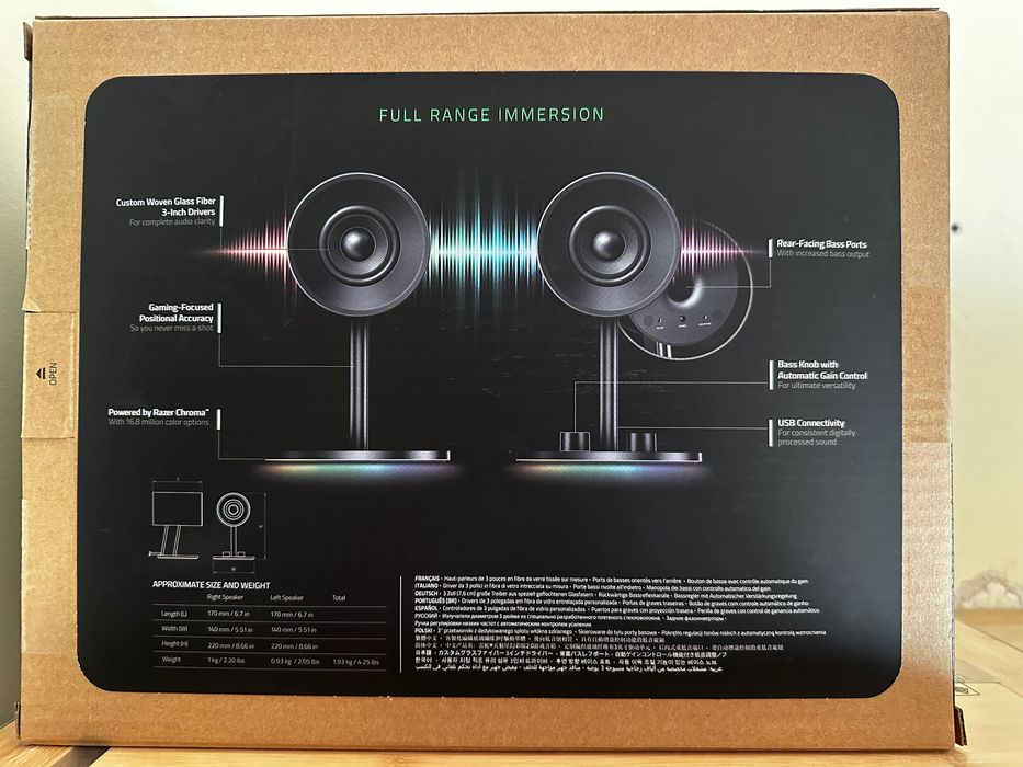 Colunas Razer Nommo Chroma