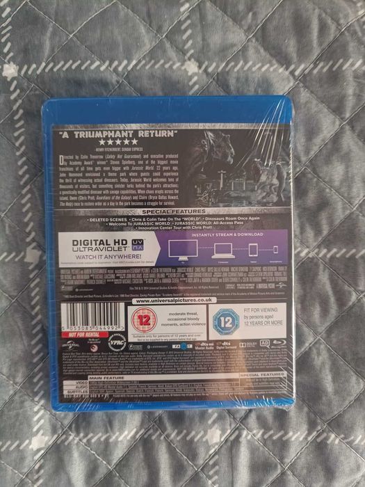 Blu Ray do filme "Mundo Jurássico/Jurassic World" SELADO (portes grátis)