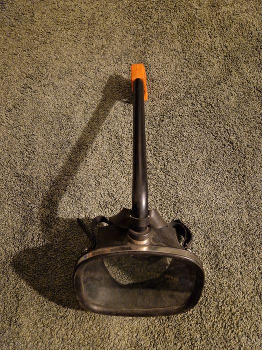 Mascara de mergulho, snorkeling, caça submarina antiga Vintage