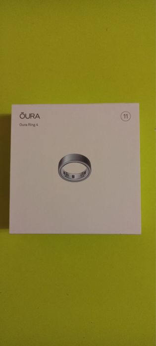 Oura Ring 4 Brushed Silver Size 11