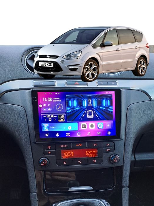 Rádio Ford S-max/Galaxy/Mondeo Android 14 com GPS (Novo)