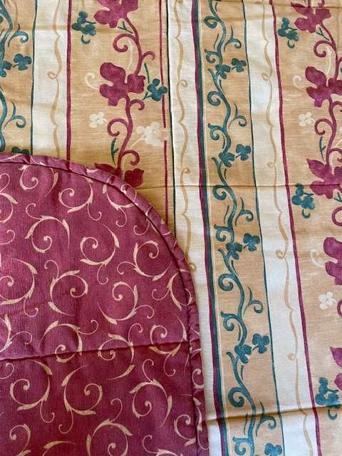 Colcha edredão reversível para Cama de Casal com 7 almofadas