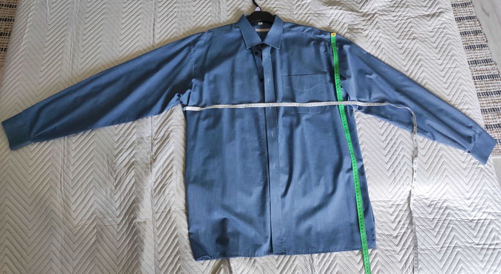 Koszula męska niebieska Texpol w rozmiarze 42