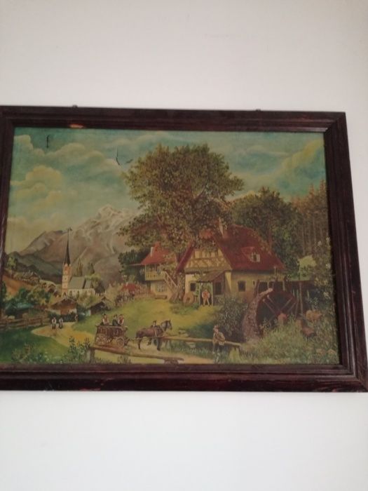Stary obraz na płótnie