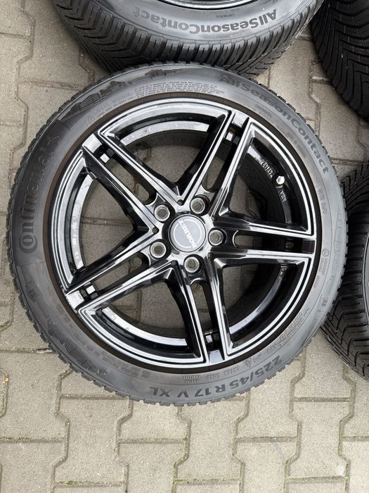 Felgi alufelgi koła Borbet 17 cali 5x120 7.5j et35 opony BMW e90 e91 e92 e46 e36 itp