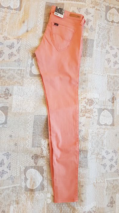 LEE 28/33 Toxey nowe z metka slim fit pomarańczowe