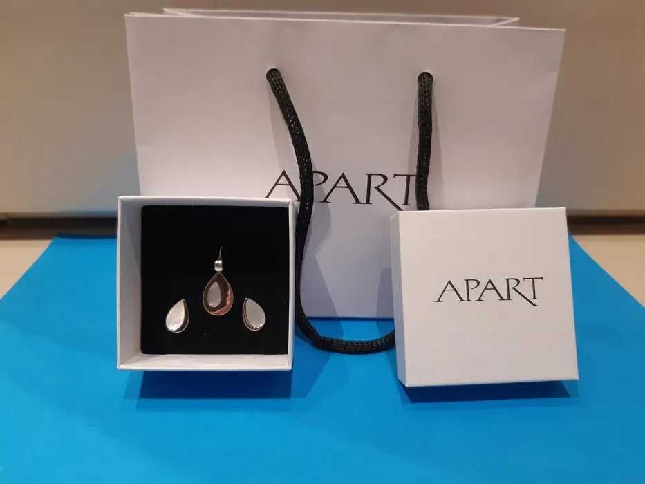 Apart
APART Zestaw biżuterii z masą perłową kolczyki + zawieszka NOWE