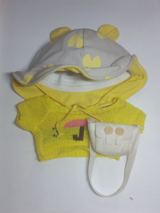 Уточка Лалафан в одежде, 30см. Мягкая плюшевая уточка Lalafanfan