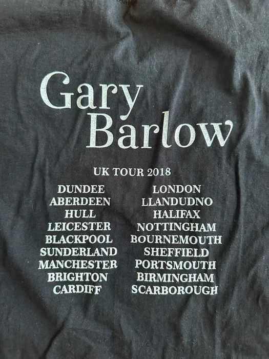 Koszulka Gary Barlow UK Tour 2018 XXL czarna oryginalny merch