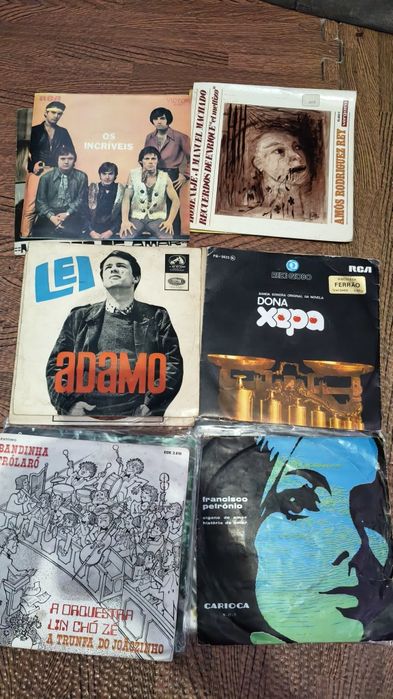 Lote singles
Musica Brasileira 
Capas bom estado 
Discos como novos
20€