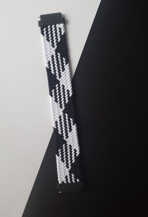 Pasek plecionego materiału 20 mm do zegarka Samsung, Huawei, Amazfit,