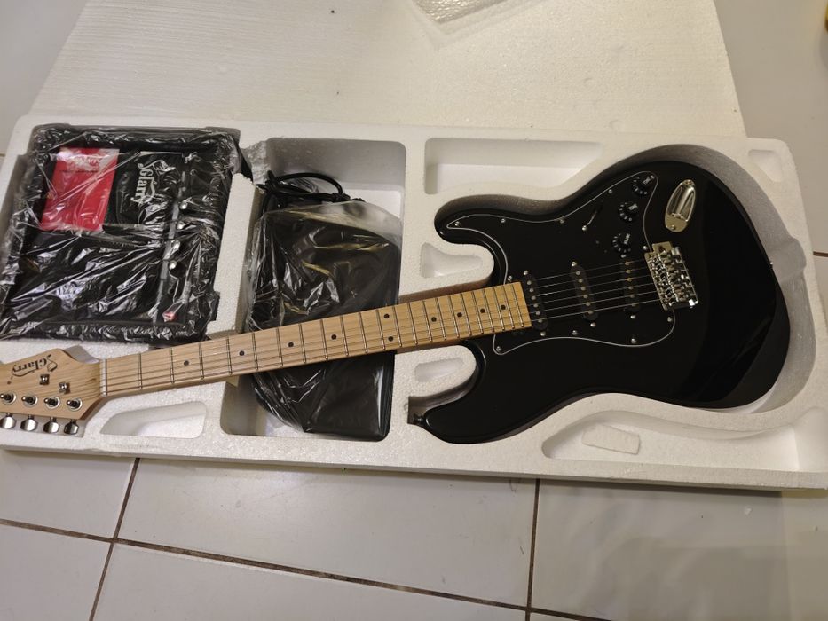 Gitara elektryczna Glarry z wzmacniaczem na start
