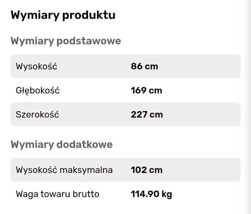 Narożnik z funkcją spania FEN *Agata Meble