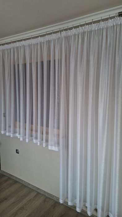 Firanka  zestaw  balkonowy 300 cm +220 cm