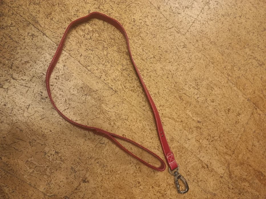 Nowa skórzana  smycz DOGNESS 120 cm