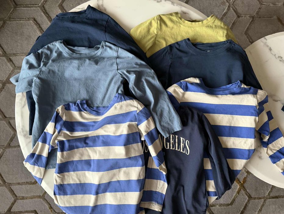 Bluzki z długim rękawem H&M rozmowę 110/116 7 sztuk