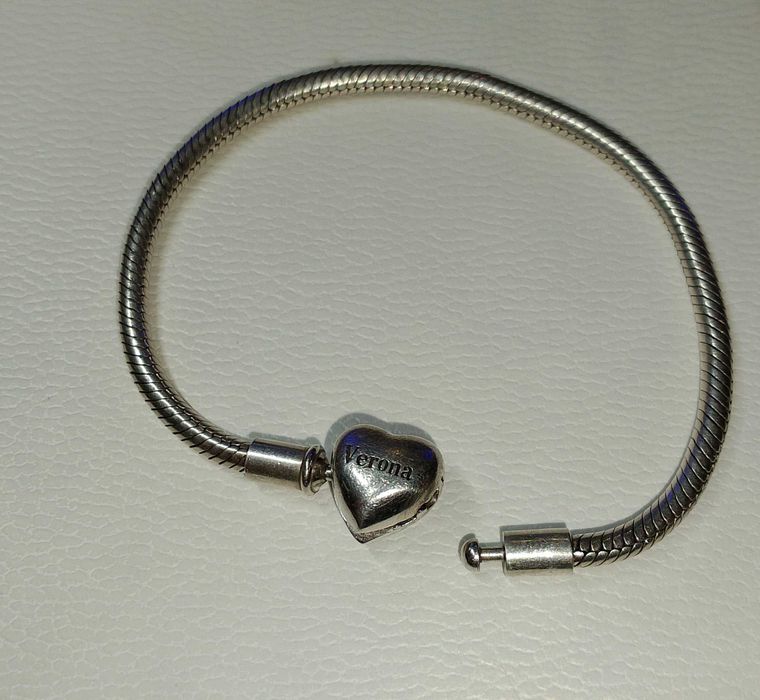 Bransoletka Verona, Srebro 925, /do charmsów/ dł. 17,5 cm.