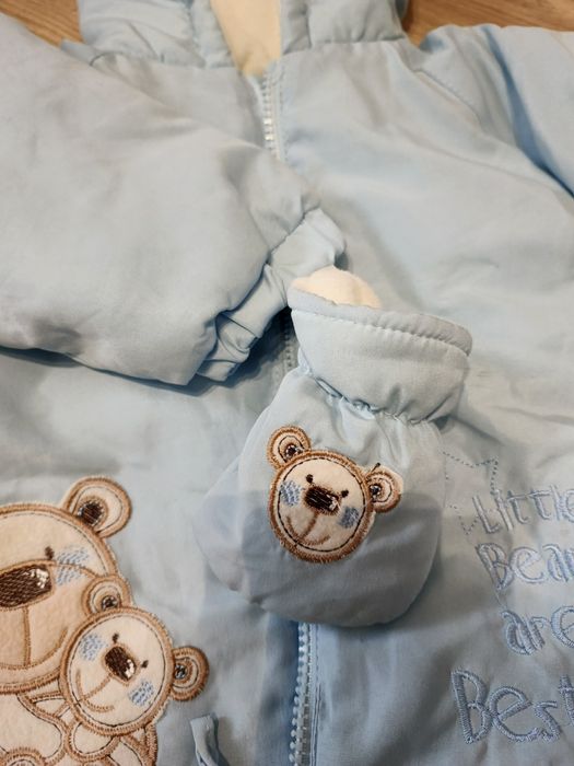 Kurtka nowa z rękawiczkami r 74-80 cm