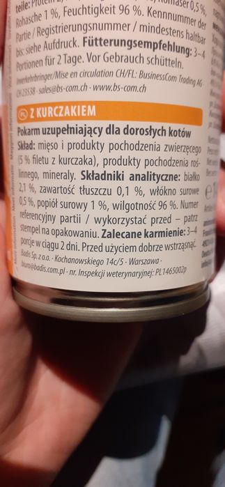 Kocia karma uzupełniająca