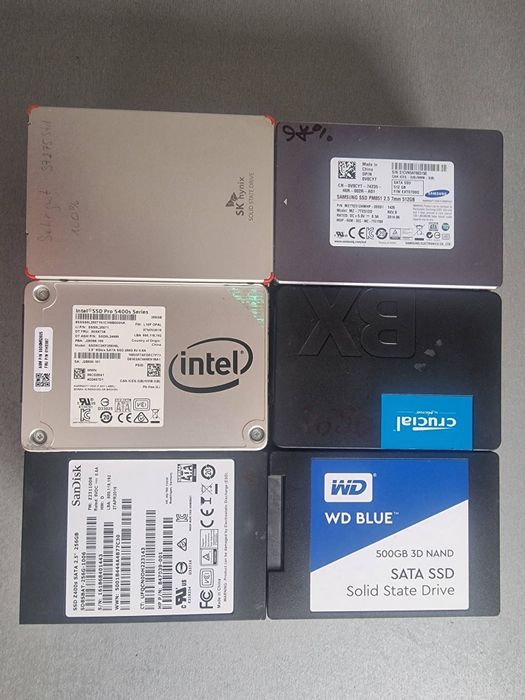 Продам жорсткі диски об'ємом 240-256 гб SSD 2.5"