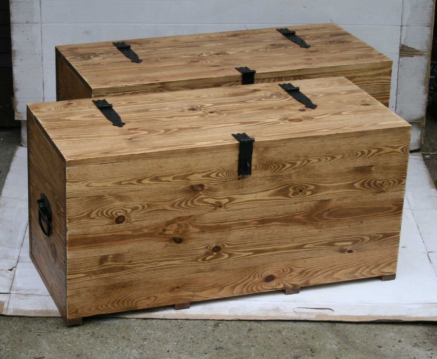 skrzynia lite drewno loft rustykalna kufer siedzisko ławka stolik