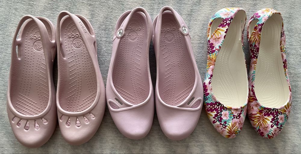 Baleriny Crocs W 11 wkladka ok.27,5 cm.