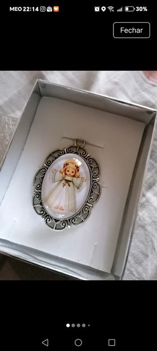 Pingente de anjo em aço