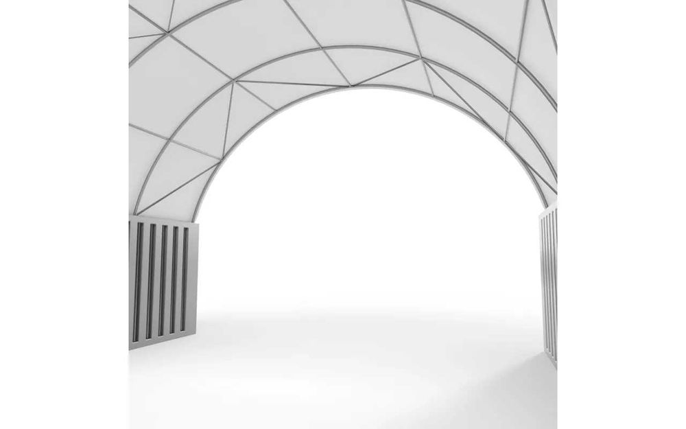 Zadaszenie kontenerowe 12x24m PVC 900g/m2