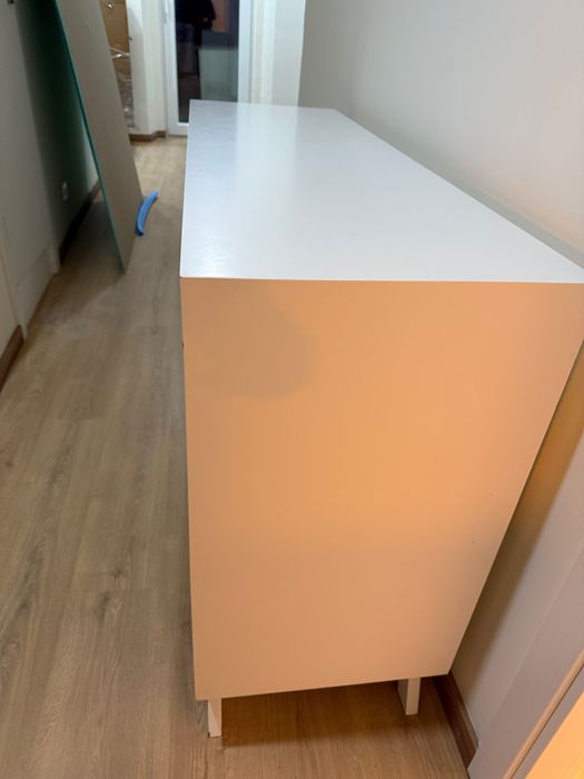 Cómoda de quarto cor branco