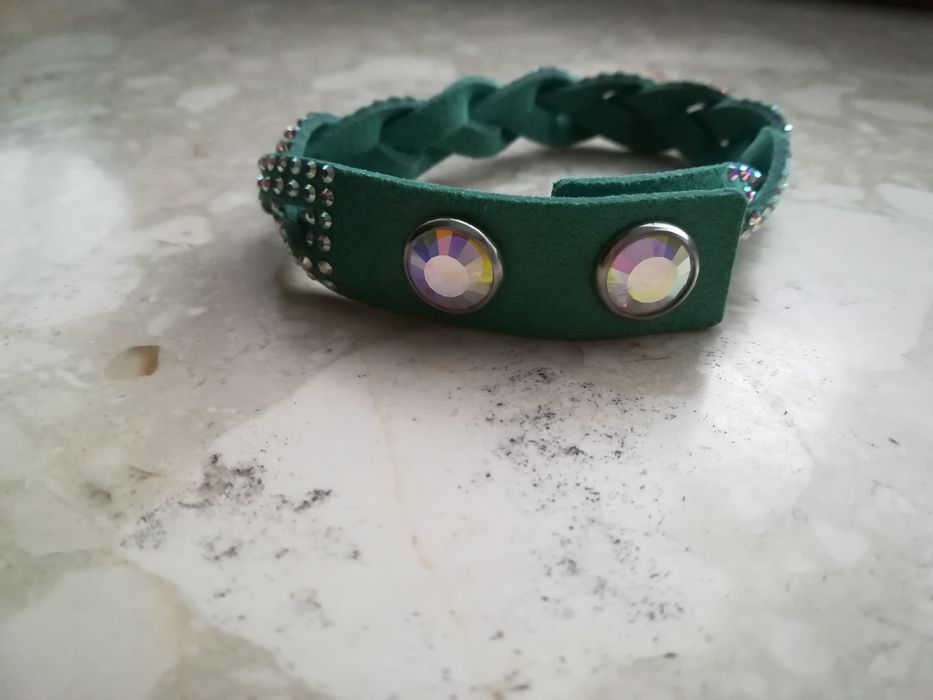 oryginalna piękna bransoletka Slake Swarovski efekt Aurora Borealis