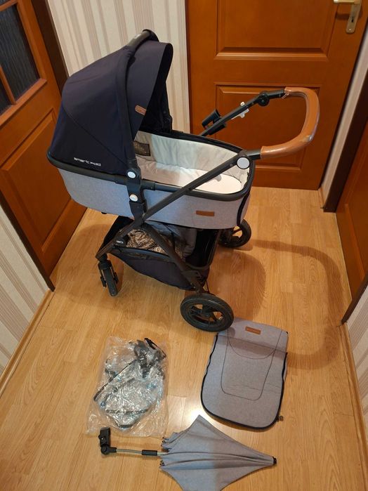 Wózek Easy Go Optimo Air 4w1 (gondola, spacerówka, nosidło, fotelik)