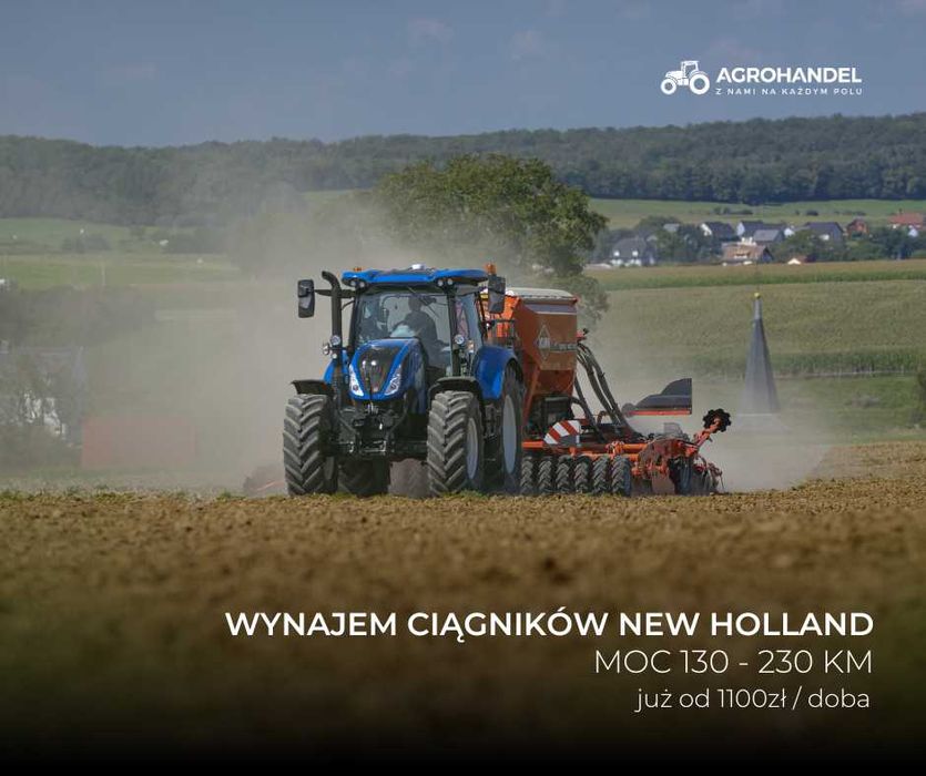 Wynajem ciągników 130-230 KM | New Holland
