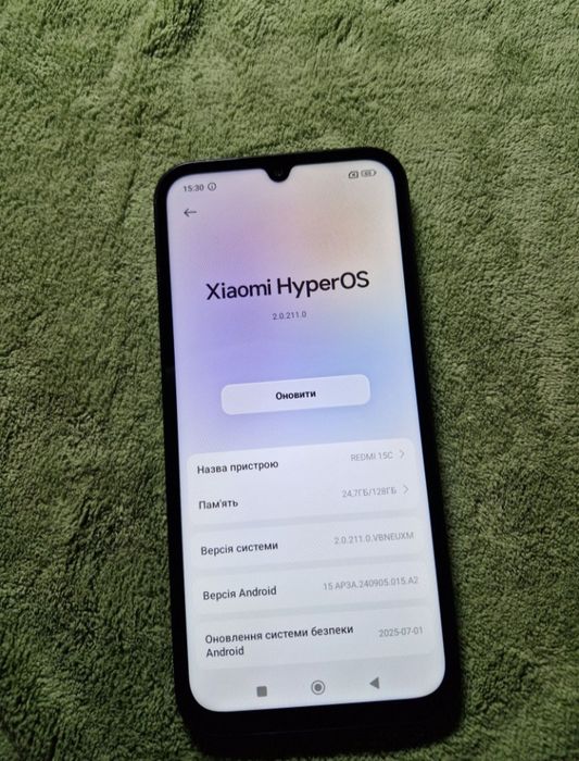 Обменяю Redmi 15c