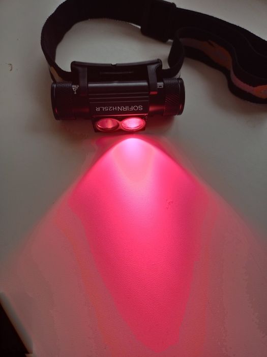 Налобний ліхтар sofirn H25LR біле+червоне світло