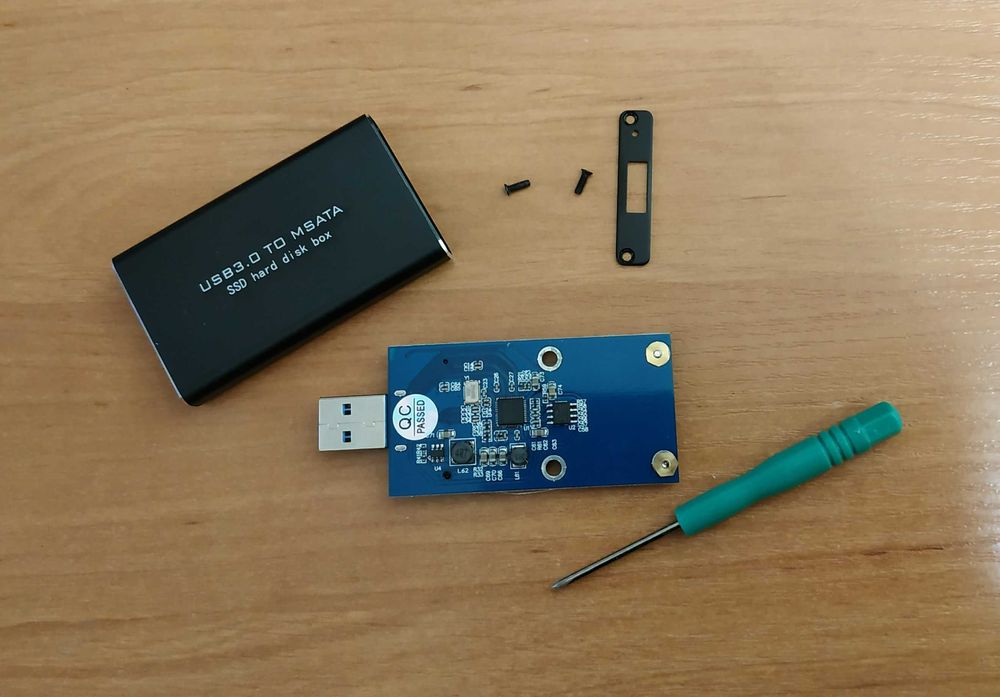 Внешний карман для SSD дисков mSATA на USB 3.0 и USB type-C: 240 грн ...