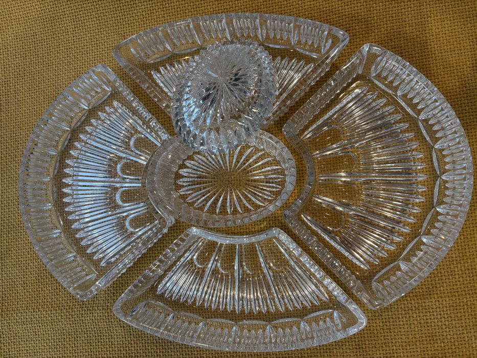 Conjunto para Aperitivos em  Cristal