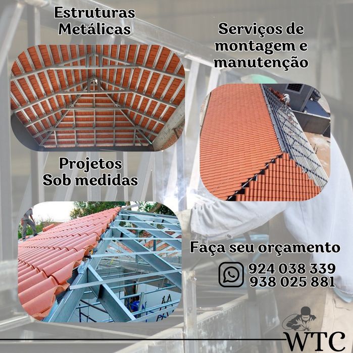 Restauração e fabrico de telhados novos