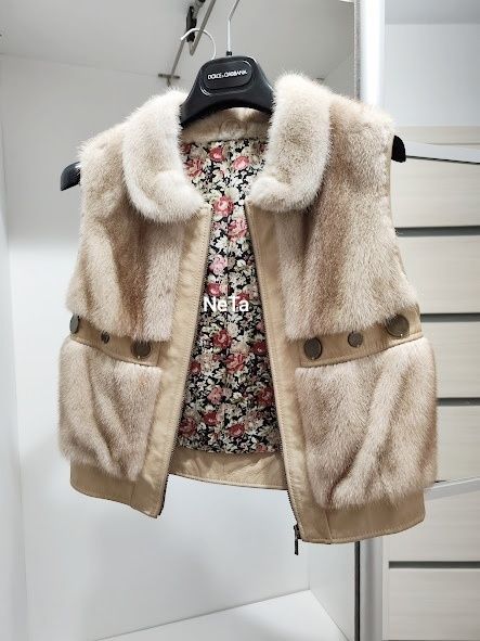 Норковий жилет розмір S