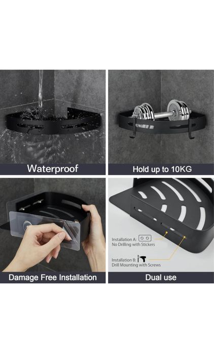 2 Prateleiras de canto Casa de Banho