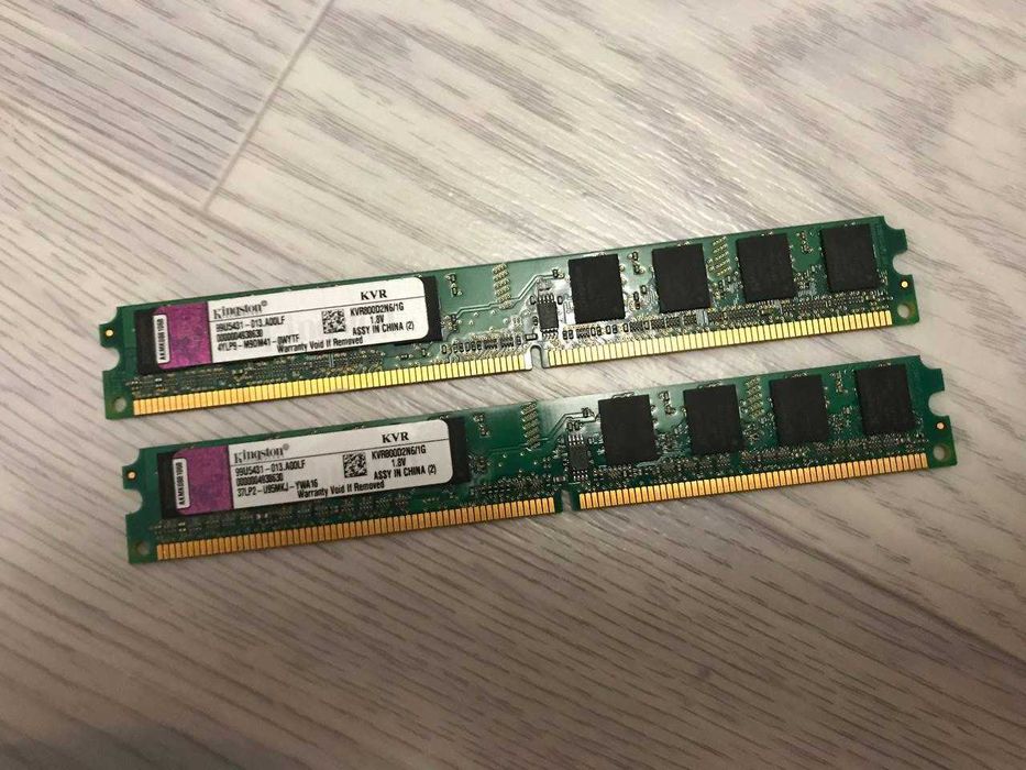 Оперативная память Kingston DDR2 1Gb+1Gb (low profile)