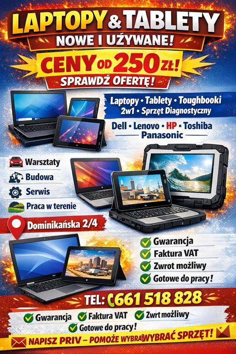 Potrzebujesz sprzętu do pracy lub użytku codziennego pisz lub dzwoń