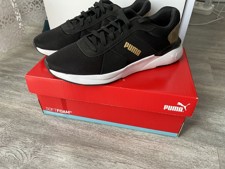 Puma buty czarno-zlote 38.5