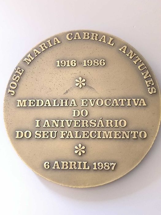 Medalha Comemorativa Cabral Antunes