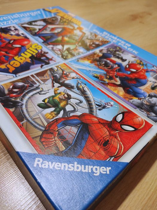 Nieużywane puzzle Spider-Man / Marvel (4 x 100 elementów)
