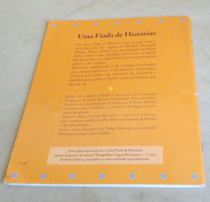 Livro infantil  "Uma Fiada de Histórias Crescer, Aprender, Sonhar"