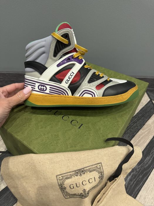 Сникерсы хайтопы Gucci