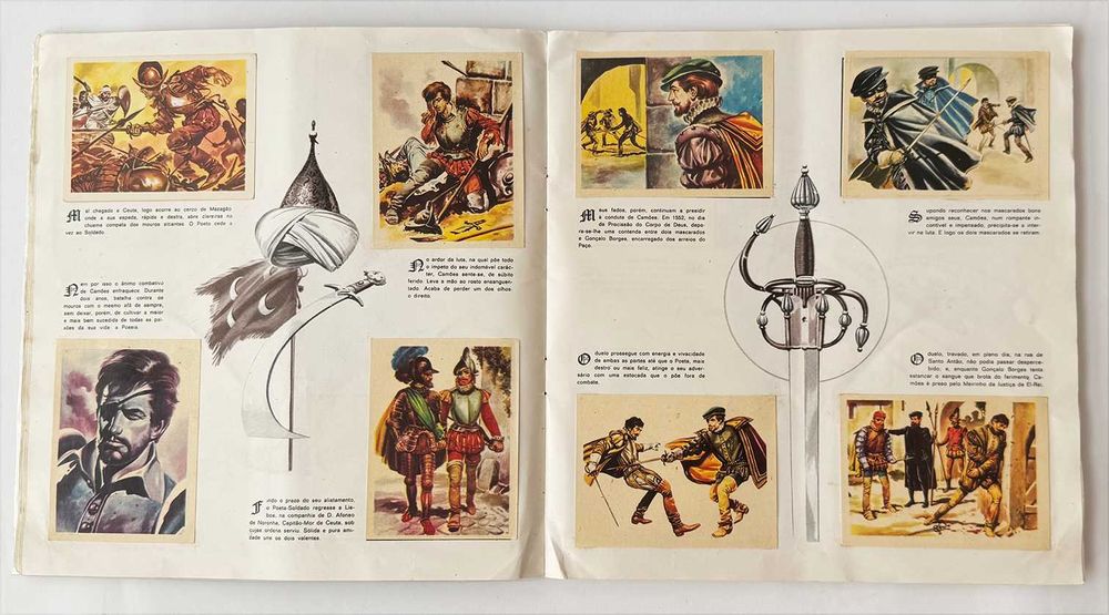 Caderneta de cromos CAMÕES 1ª edição! Quase completa. Em muito bom estado geral.
